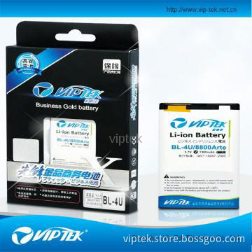 ShenZhen viptek li-ion mobile phone battery for bl-4u 1300mah battery